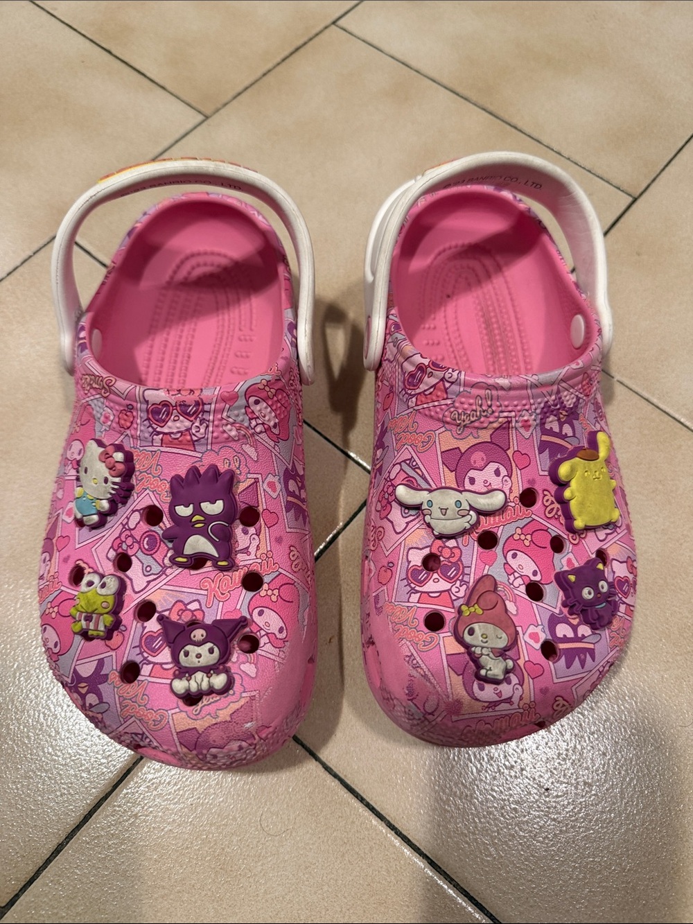 Hello Kitty pink CROCS